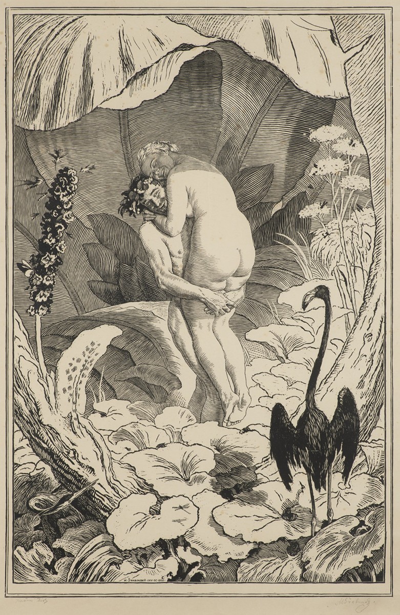 MAX ŠVABINSKÝ 1873 - 1962 - ÚNOS, Z CYKLU RAJSKÁ SONÁTA