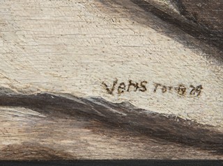 JAROSLAV VERIS ZAMAZAL 1900 - 1983 - AKT S VĚJÍŘEM