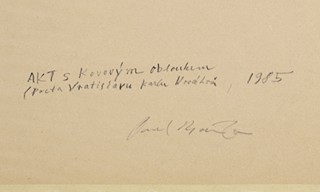 PAVEL BAŇKA 1941 - AKT S KOVOVÝM OBLOUKEM (POCTA VRATISLAVU KARLU NOVÁKOVI)
