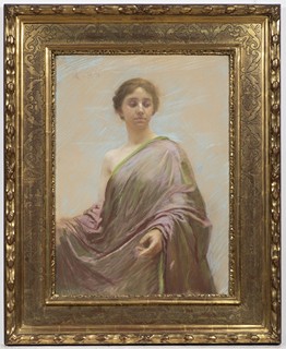 MAX ŠVABINSKÝ 1873 - 1962 - ŽENA S DRAPERIÍ