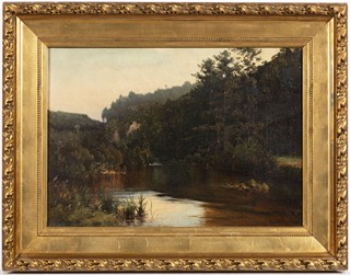 Karel Liebscher (1851 - 1906) - LESNÍ JEZERO