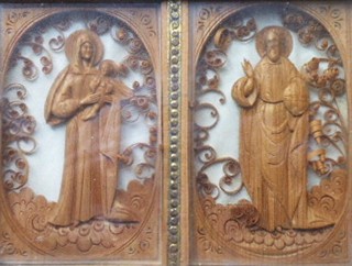 DIPTYCH BOHORODIČKY A KRISTA PANTOKRATORA - KIJEVSKOPETRSKAJA LAVRA