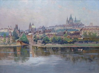 PETR JAROŠ (1859-1929) - PRAŽSKÉ PANORAMA