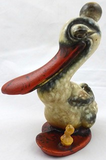 ART DECO KACHNA S MLÁDĚTEM