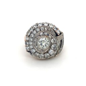 Prsten s diamanty | Art deco | Československo 1930 PRAHA | 3,35ct.