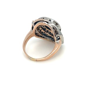 Prsten s diamanty | Art deco | Československo 1930 PRAHA | 3,35ct.