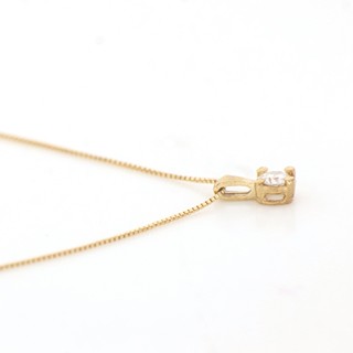 18 kt. Žluté zlato - Náhrdelník s přívěskem - 0,08 ct Diamant