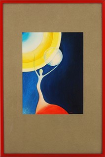 Ottilie Wirth - DOTEK SLUNCE I akvarel I 61 x 41 cm I rám