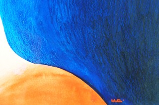 Ottilie Wirth - DOTEK SLUNCE I akvarel I 61 x 41 cm I rám