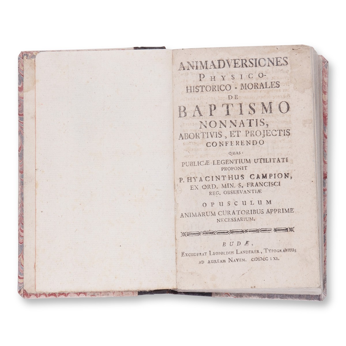 CAMPION, Hyacinth (1725-1767): Animadversiones physico-historico-morales