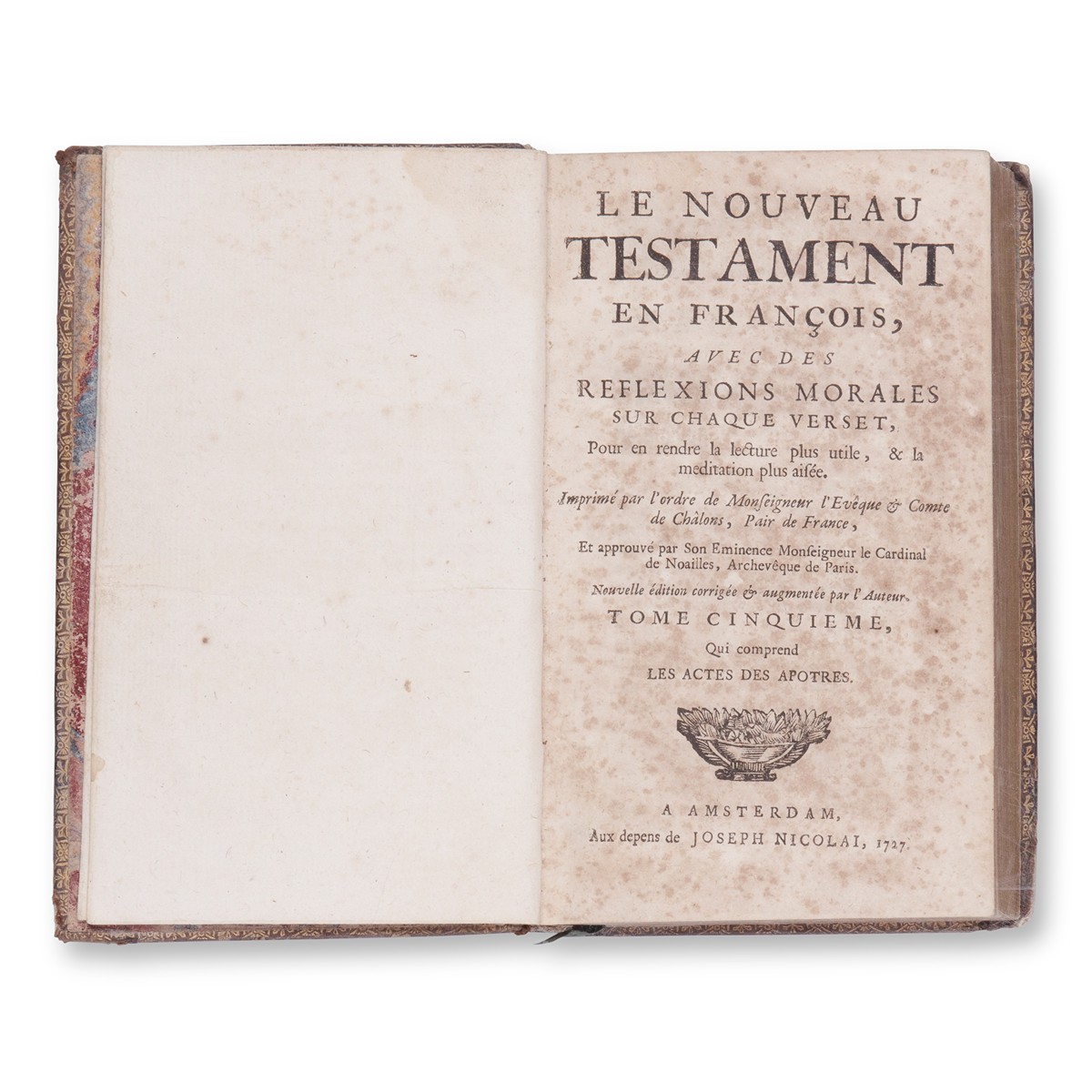 QUESNEL, Pasquier (1634-1719): Le nouveau Testament en françois V