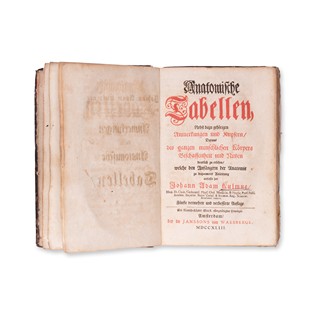 KULMUS, Johann Adam (1689-1745): Anatomische Tabellen