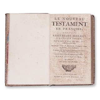 QUESNEL, Pasquier (1634-1719): Le nouveau Testament en françois V