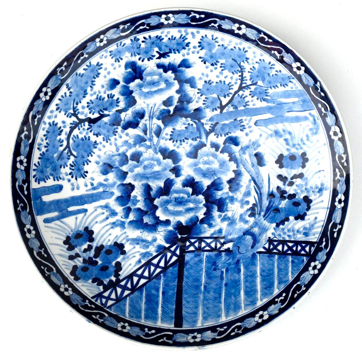 Velký porcelánový talíř - Japonsko, Arita