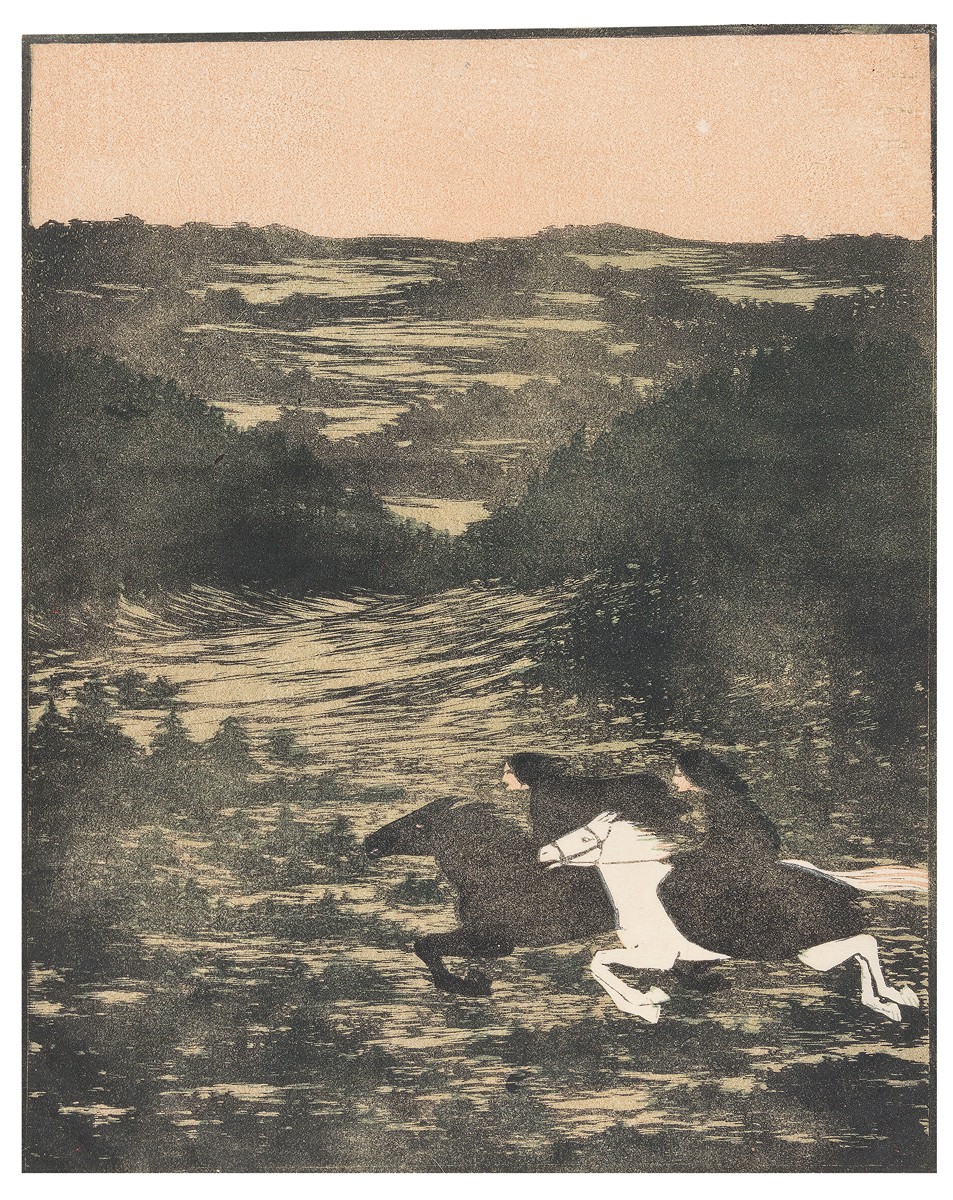 Kobliha František 1877–1962 - Koňmo, z cyklu Tristan, 1909–1910