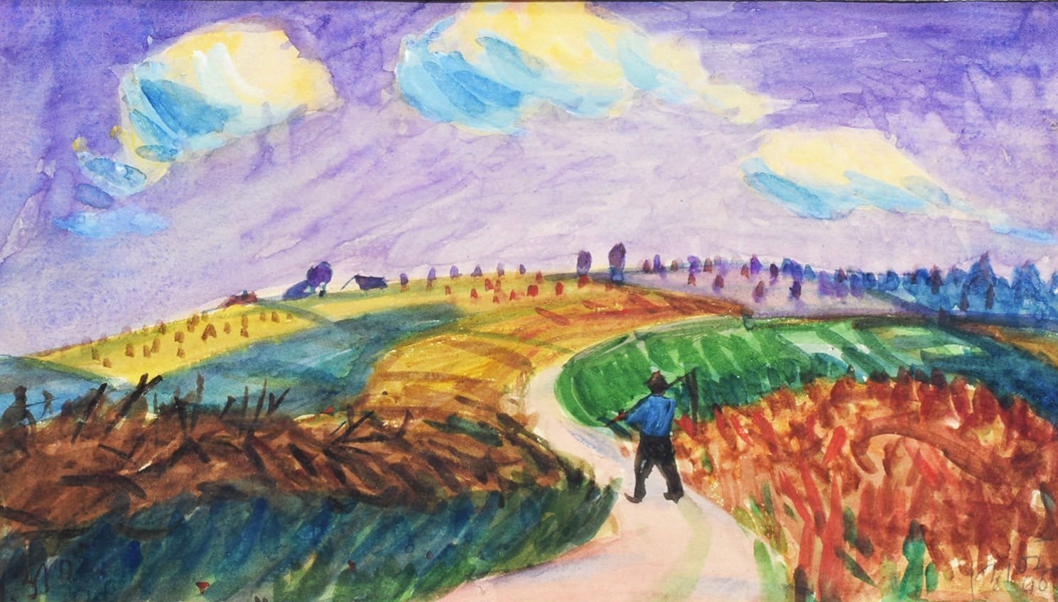 BROŽ Josef (1904-1980) - Sekáč na cestě