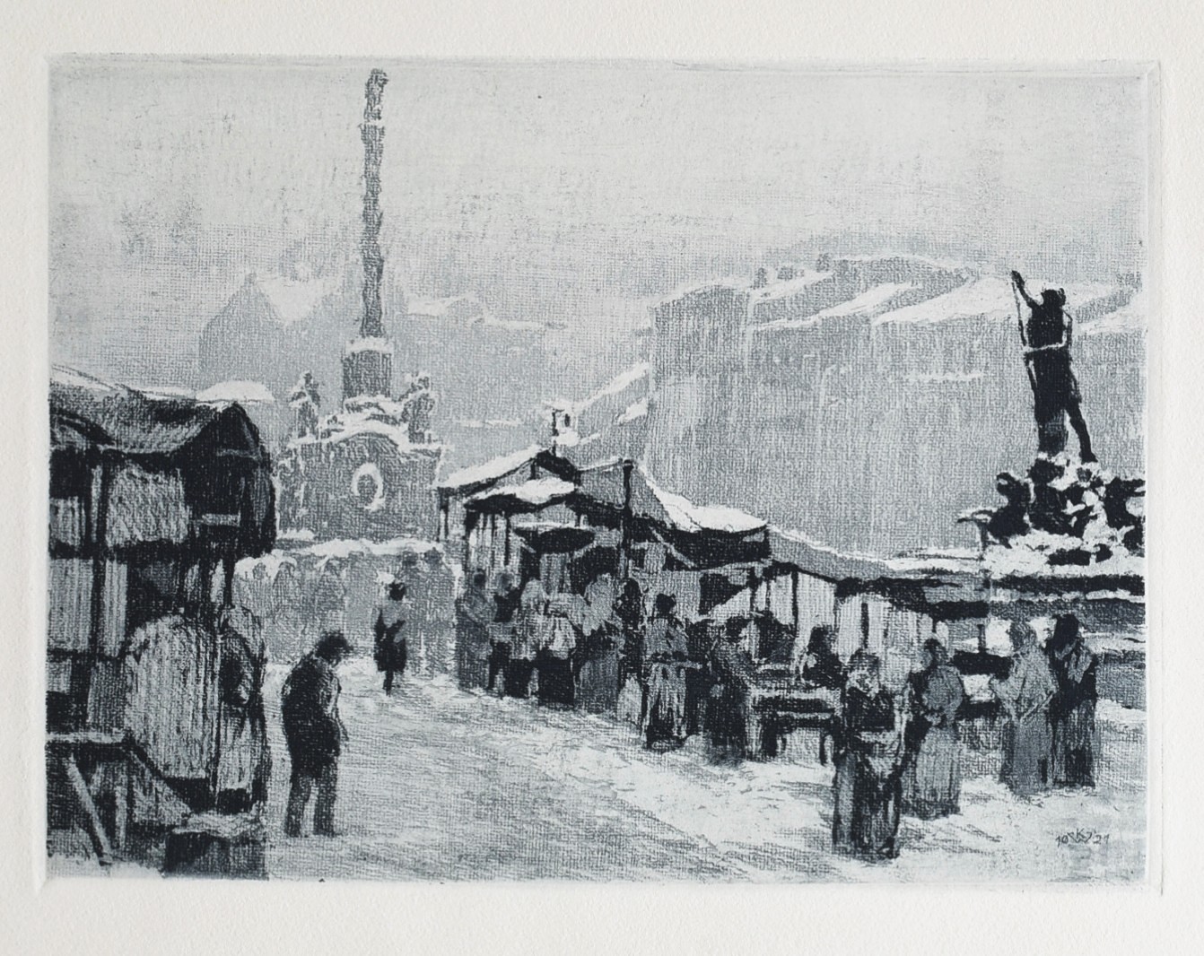 WELLNER Karel (1875-1926) - Olomouc v leptech