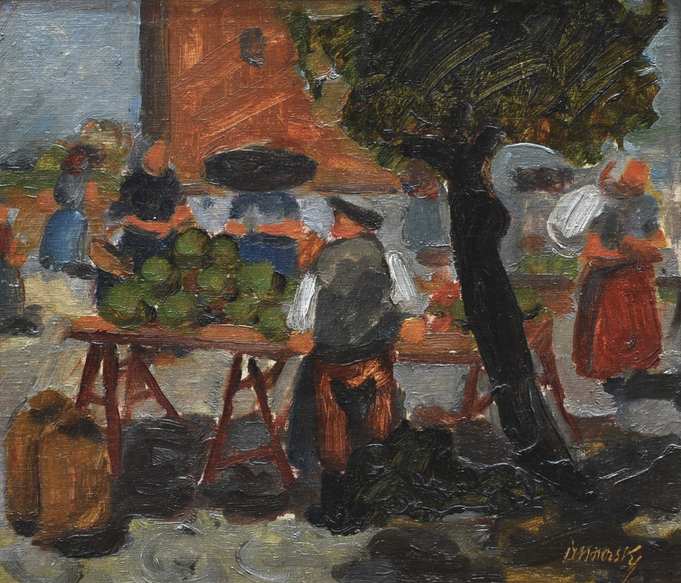 OBROVSKÝ Jakub (1882-1949) - Na trhu