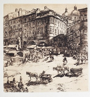 WELLNER Karel (1875-1926) - Olomouc v leptech