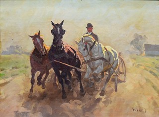 VISKI János (1891-1987) - Trojspřeží