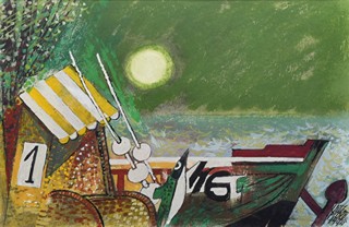 PLOCEK Vilém (1905-2001) - Rybářský člun