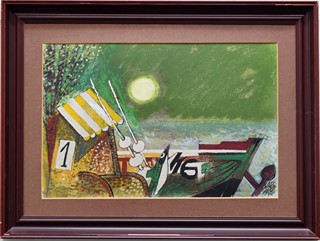 PLOCEK Vilém (1905-2001) - Rybářský člun