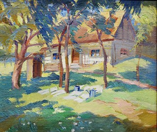 BOUŠEK Vladimír (1890-1929) - Chalupa v letním slunci