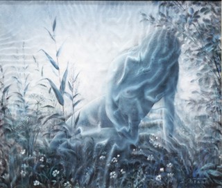 ŘEZÁČ Zdeněk (1940-1993) - Dívka ležící v trávě
