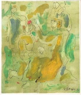 BUBENÍČEK Václav (1913-1989) - Společnost v zahradě