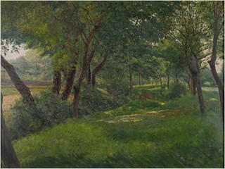 Josef Holub, (1870 – 1957) - Stromy u potoka