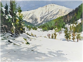Josef Krejsa, (1896 – 1941) - Sněžka z Obřího dolu