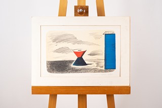 Kamil Lhoták, (1912 – 1990) - Stroj pouště u hangáru
