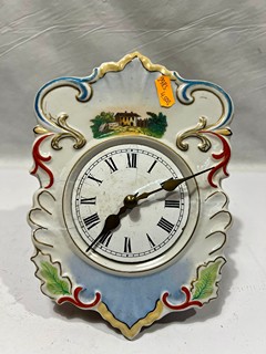 Staré porcelánové selské hodiny