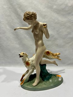 St. porcelánová soška "Diana" od Royal Dux