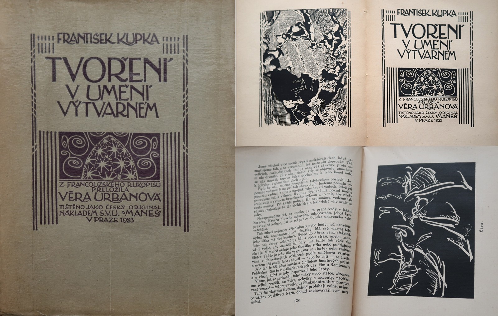 Bibliofilie - František Kupka, Tvoření v umění výtvarném
