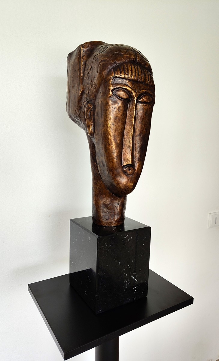 Amedeo Modigliani - Hlava dívky s ofinou