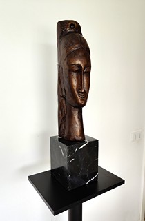 Amedeo Modigliani - Hlava mladé ženy