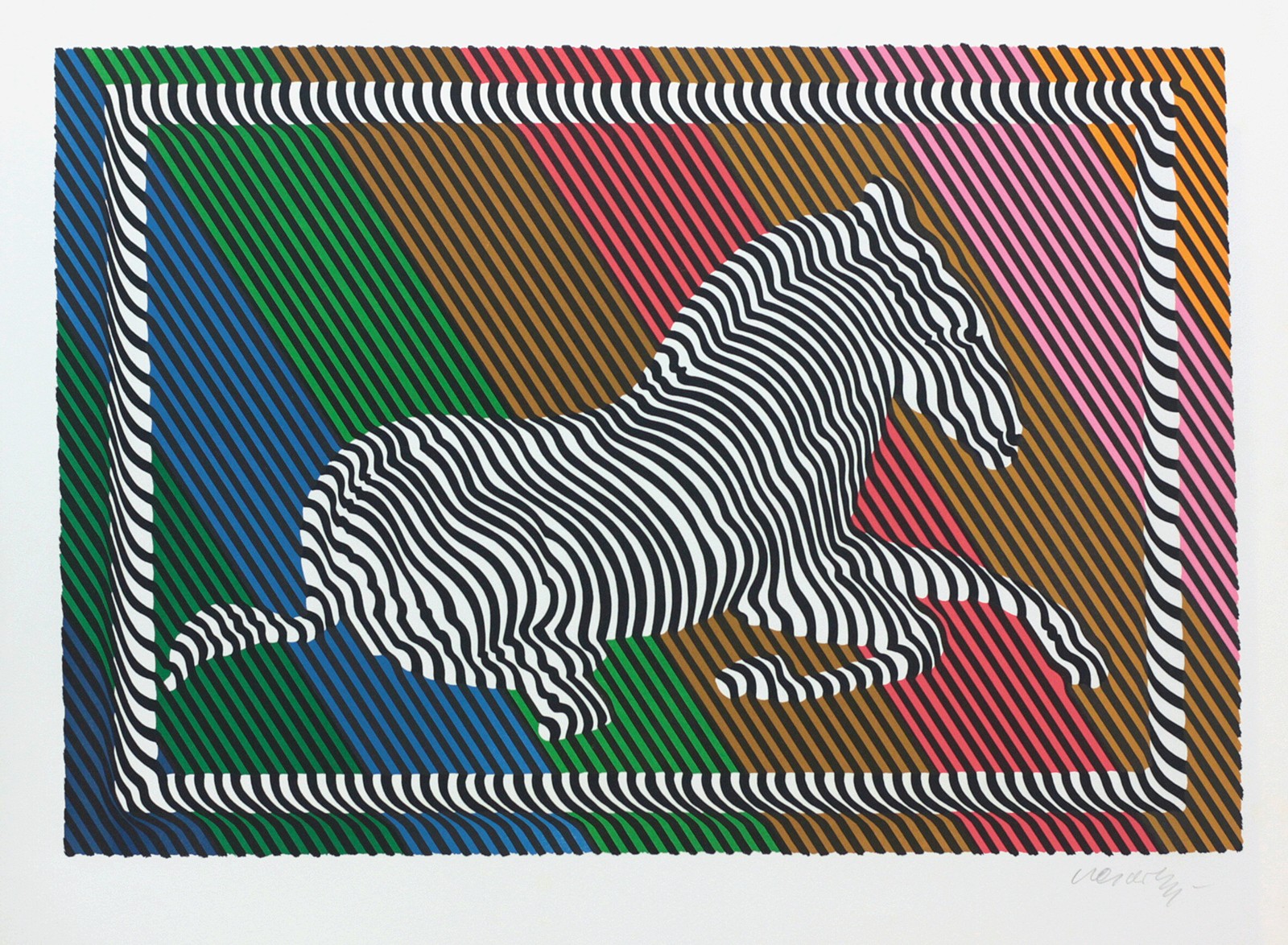 Victor Vasarely - Zebra