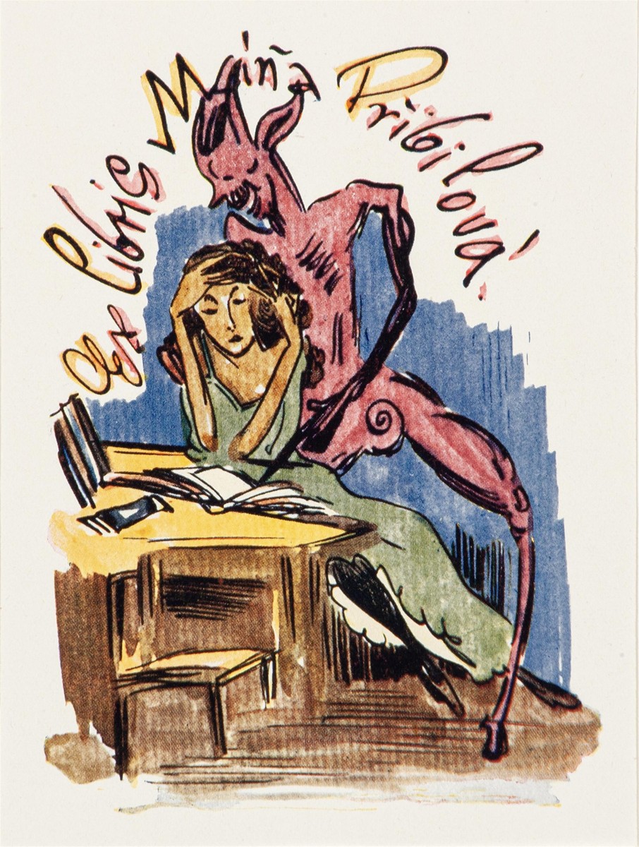 Váchal Josef - Ex libris Máňa Přibilová