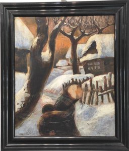 Edmund Gwerk (1895 – 1956) - Zasnežená dedina