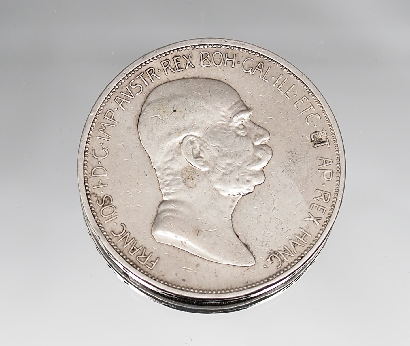 1908 Ag RU 5 koruna Franc Josef