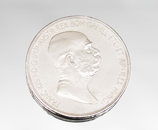 1908 Ag RU 5 koruna Franc Josef