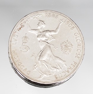 1908 Ag RU 5 koruna Franc Josef