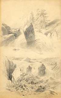 Ullik Hugo (1838 - 1881) - Horský potok