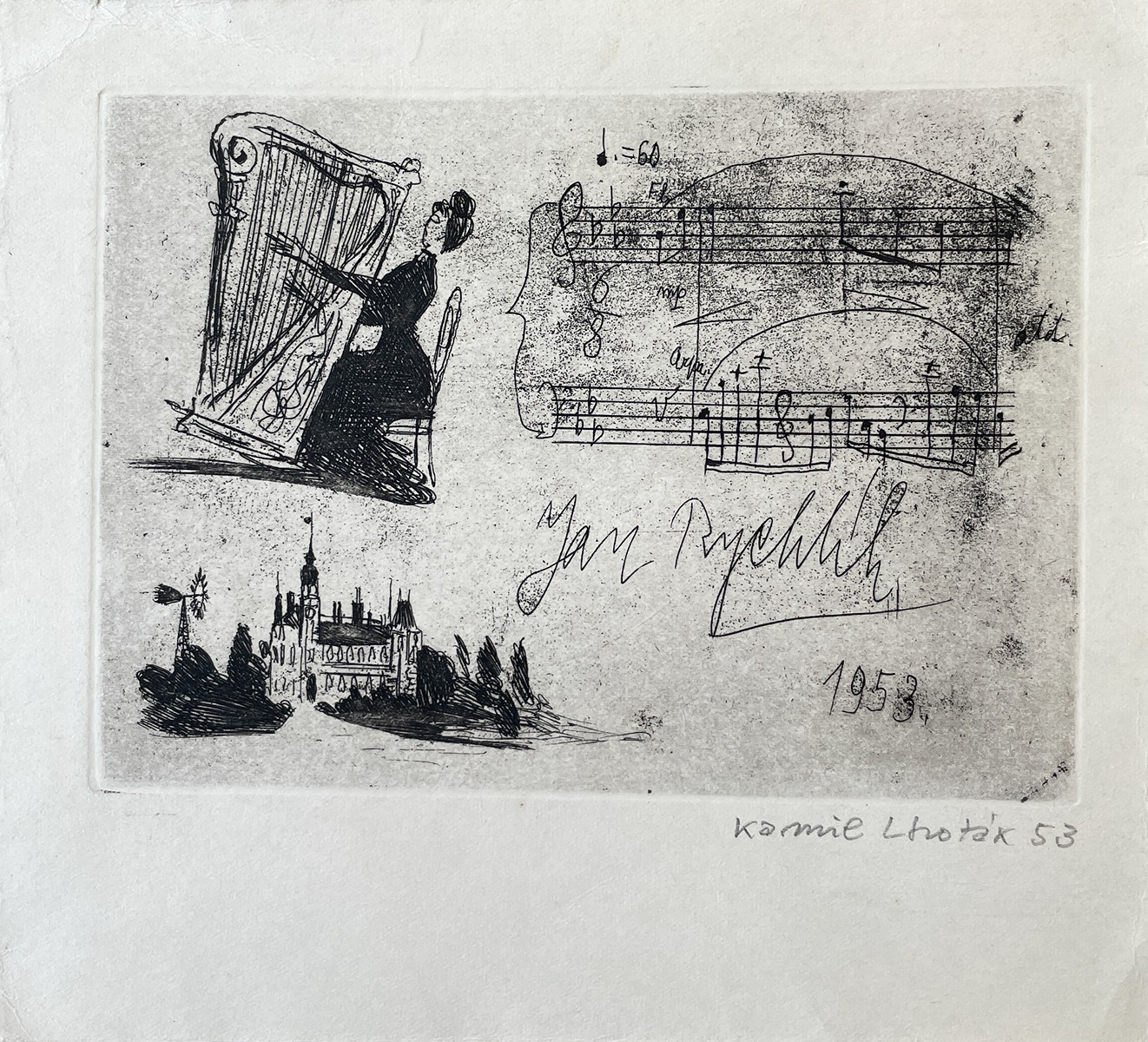 Kamil Lhoták (1912 - 1990) - Partitura (Jan Rychlík)