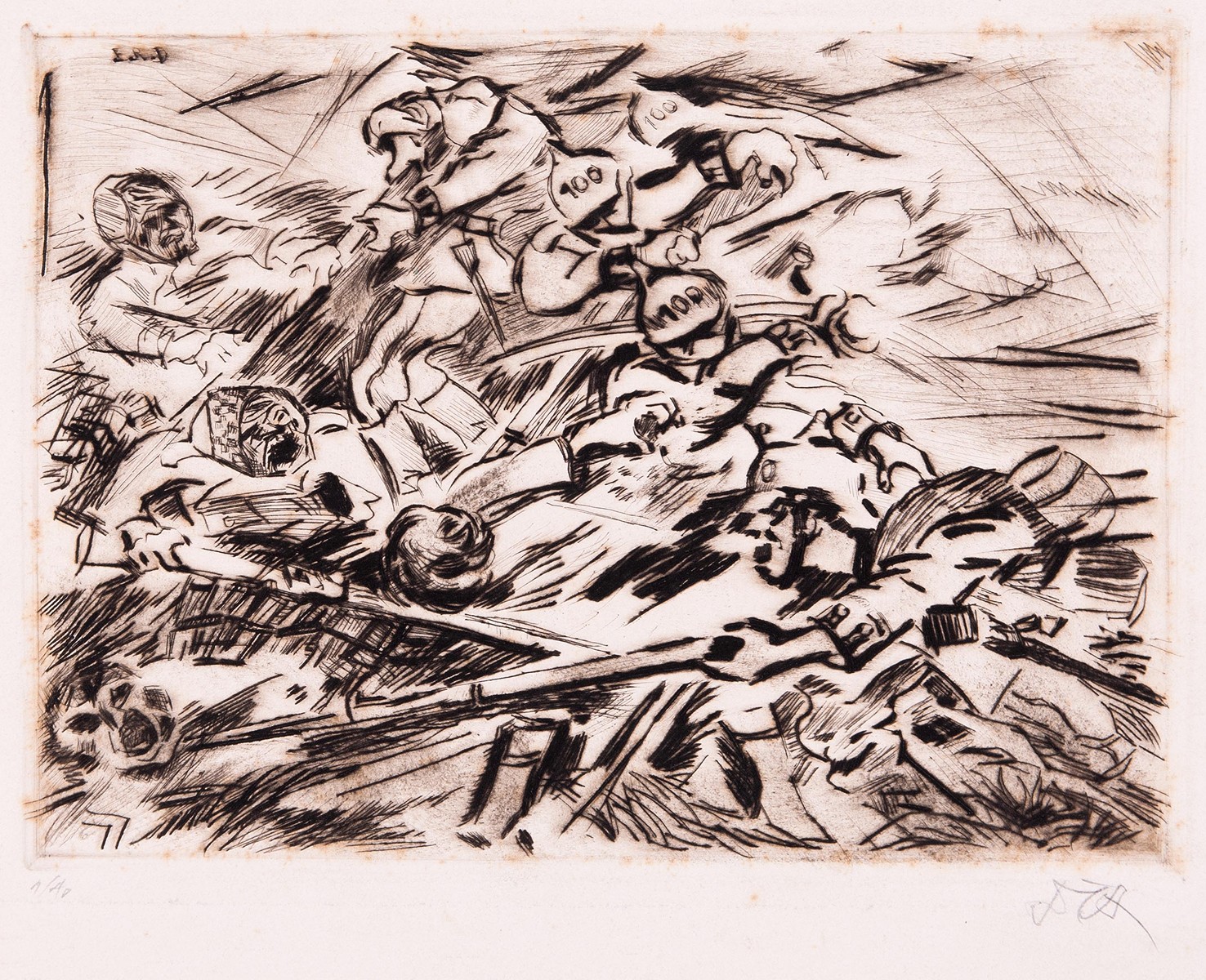 Otto Dix (1891 - 1969) - Střet v zákopech