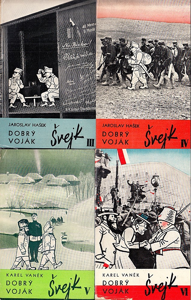 John Heartfield (1891 - 1968) - J. Hašek a K. Vaněk: Osudy dobrého vojáka Švejka za světové války a v ruském zajetí I-VI