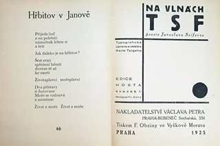 Karel Teige (1900 - 1951) - Jar. Seifert: Na vlnách TSF