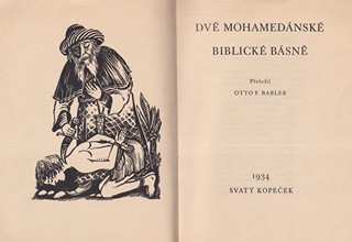 Otto František Babler (1901) - Dvě Mohamedánské biblické básně; Ethiopské legendy; Arabské biblické tradice