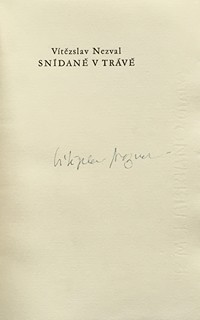 Marie Čermínová (Toyen) (1902 - 1980) - Vítězslav Nezval: Snídaně v trávě